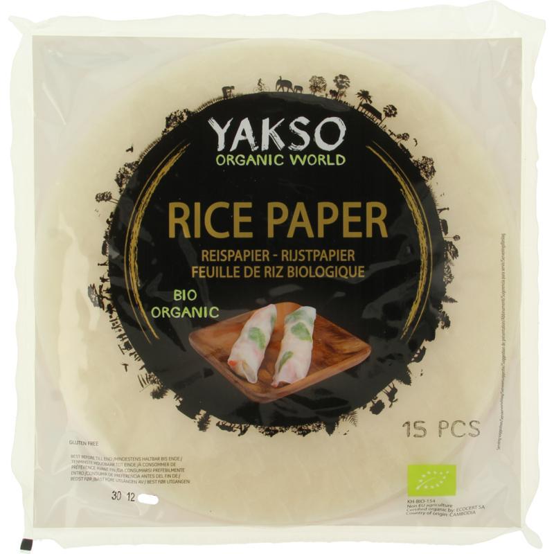 Rijstpapier met tapioca bio