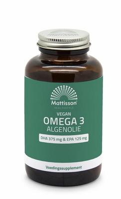 Mattisson Vegan omega 3 algenolie DHA 375mg EPA 125mg