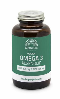 Mattisson Vegan omega 3 algenolie DHA 375mg EPA 125mg