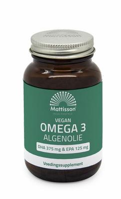Mattisson Vegan omega 3 algenolie DHA 375mg EPA 125mg