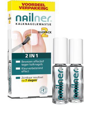 nailner 2in1 brush duo- 10ml