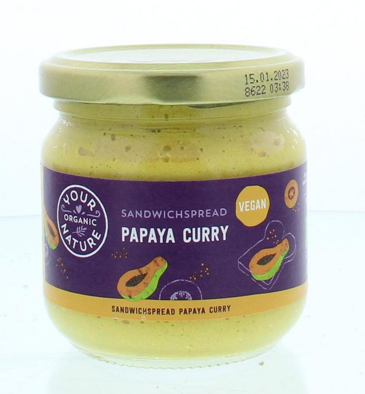 Sandwichspread papaya-curry bio
