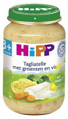 Hipp 8m tagliatt groent visbi- 190gr