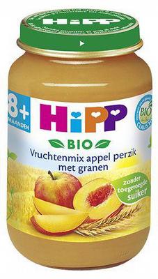 Hipp 8m appel perzik grn bi- 190gr