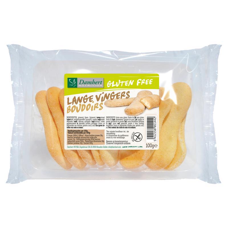 Lange vingers koekje glutenvrij