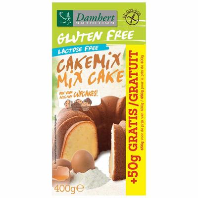 Damhert Cakemix glutenvrij met 50 gram gratis