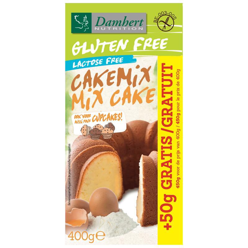 Cakemix glutenvrij met 50 gram gratis