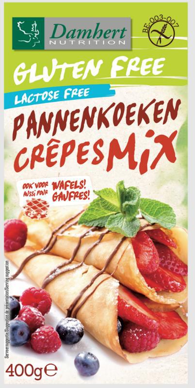 Pannenkoeken en wafelmix gluten- & lactosevrij