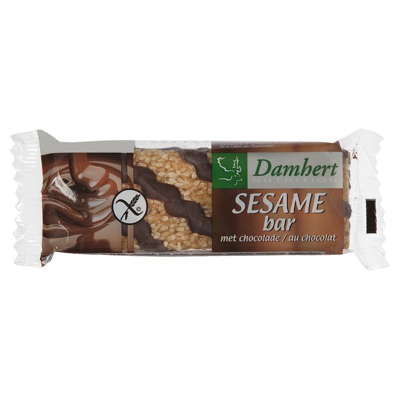 Sesambar chocolade glutenvrij