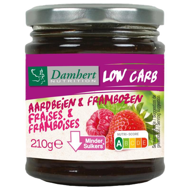 Confituur aardbei/framboos low carb Confituur aardbei/framboos low carb