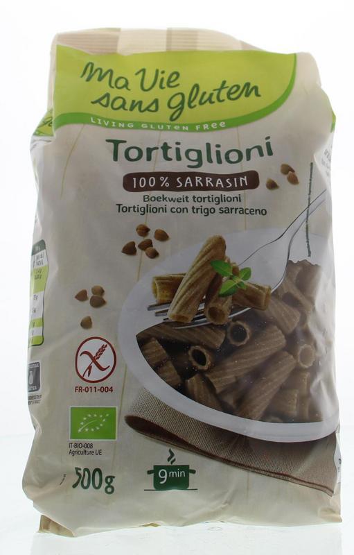 Tortiglioni pasta van boekweit glutenvrij bio
