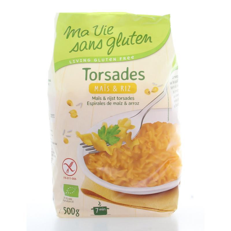 Rijst/mais spirelli glutenvrij bio