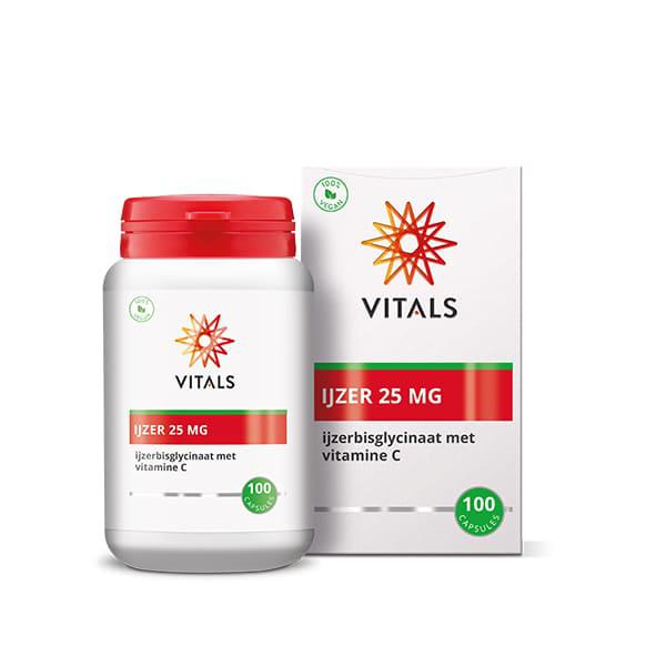 Vitals IJzer 25 mg met Vitamine C