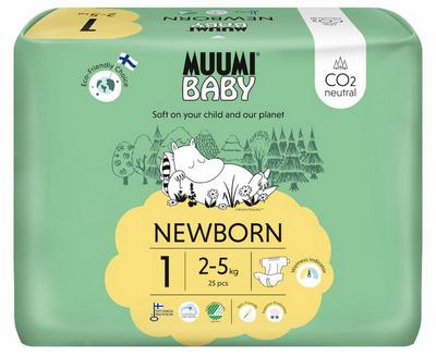 Muumi Baby Eco luiers maat 1 newborn 2-5kg