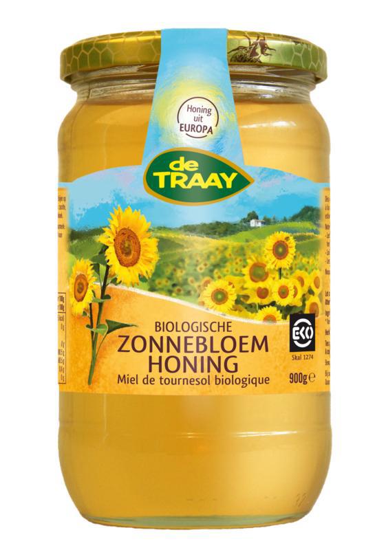 Zonnebloemhoning creme bio
