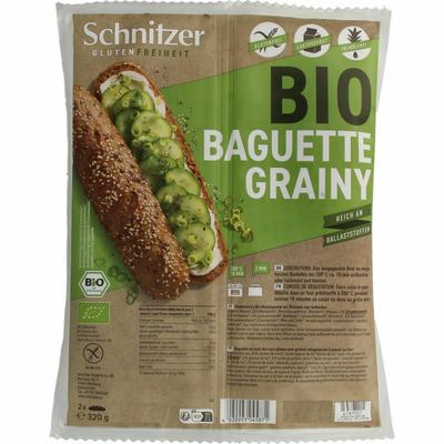 Schnitzer Baguette grainy glutenvrij bio Schnitzer Baguette grainy glutenvrij bio