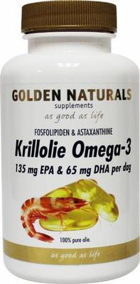 Golden Naturals krillolie omega-3 135mg epa 65 60cap