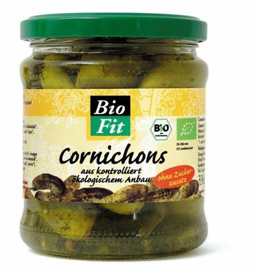 BIO-FIT augurken zuur (klein/z.s.) 330 gram