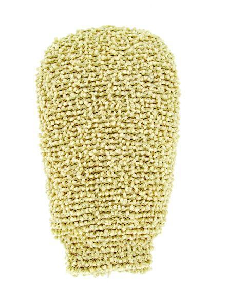 Wellness massage handschoen chenille/katoen