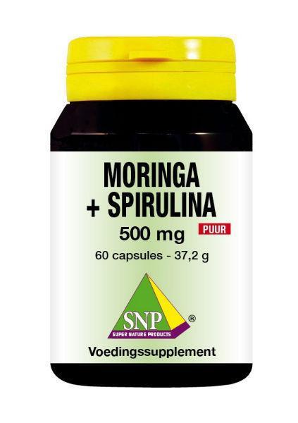 Moringa & spirulina 500mg puur