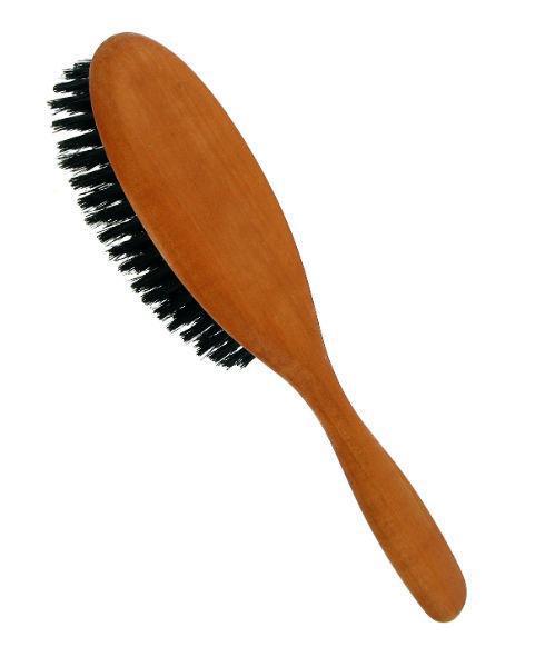 Haarborstel zwijnenhaar perenhout large