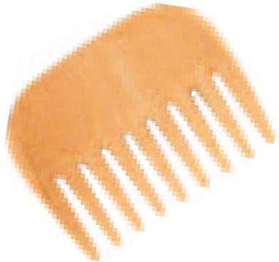 Houten afro kam beikenhout small