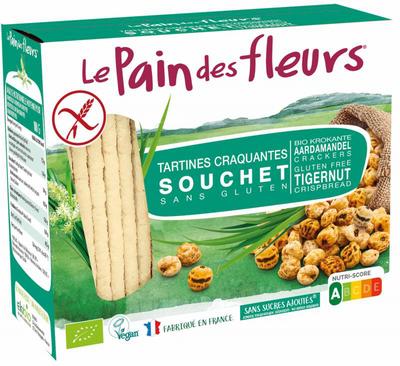 Pain Des Fleurs Krokante bio crackers met aardamandel bio