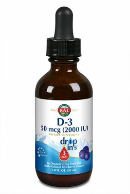 KAL Vitamine D3 2000IE 50mcg druppels bosbes