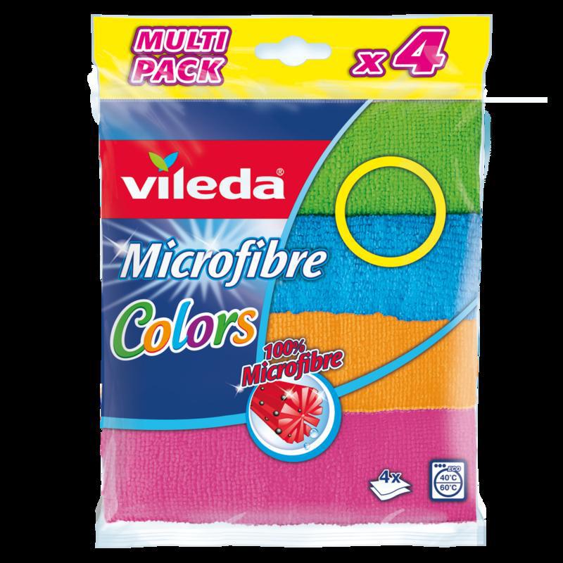 Microvezel doeken colors 4-pack