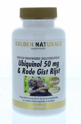 Golden Naturals Ubiquinol 50 mg & rode gist