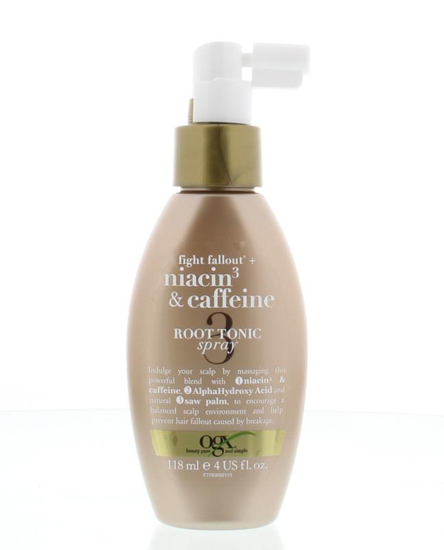 Anti-Hair fallout niacin caffeine styling spray