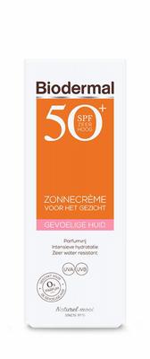 Biodermal Zonnecreme gezicht gevoelige huid SPF50+