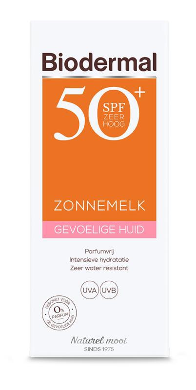 Zonnemelk gevoelige huid SPF50+