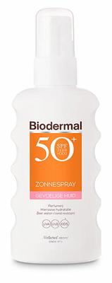 Biodermal Zonnespray gevoelige huid SPF50+