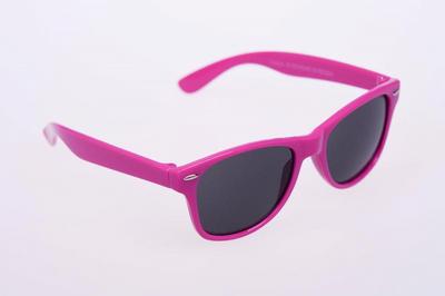 HAGA EYEWEAR Zonnebril kind 5-10 jaar wayfarer roze