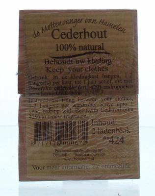Beautylin Cederhout ladenblok 100% natuurlijk