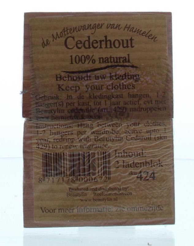 Cederhout ladenblok 100% natuurlijk