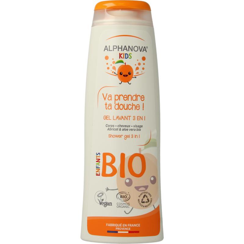 Kids bio showergel abricot