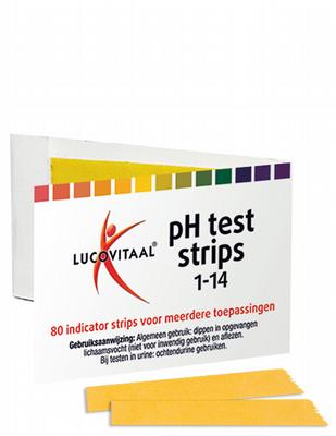 Lucovitaal Zuurbase PH test strips