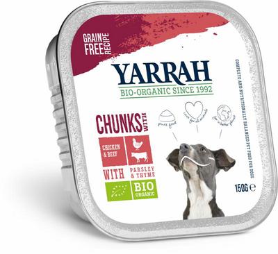 Yarrah Hondenvoer chunks met kip en rund bio