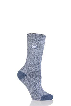 Ladies socks lite twist maat 4-8 denim/cream