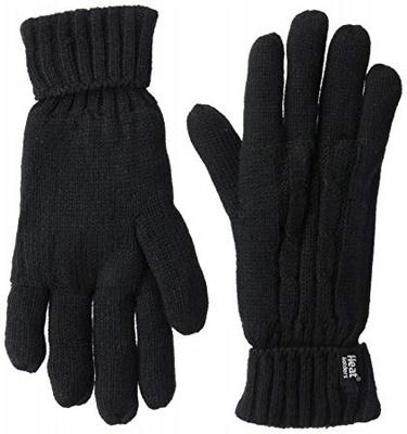 HEATHOLDERS Ladies cable gloves S/M black