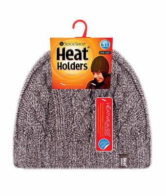 Heat Holders Ladies cable hat one size fawn