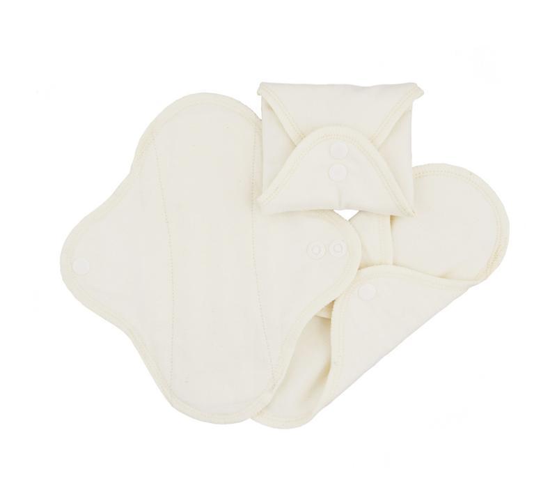 Wasbare inlegkruisjes naturel