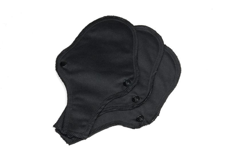 Maandverband wasbaar zwart string