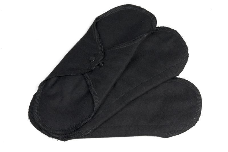 Maandverband wasbaar zwart dag