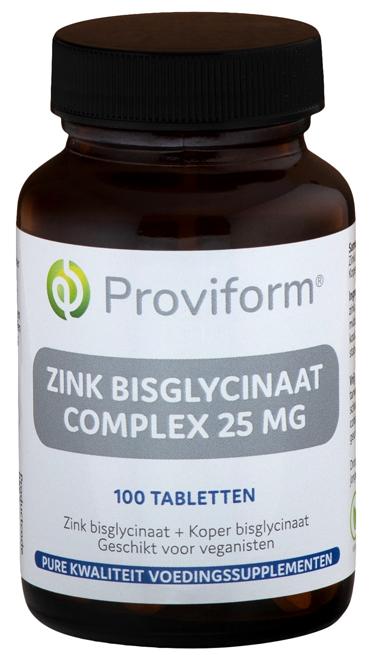 Zink bisglycinaat 25mg complex