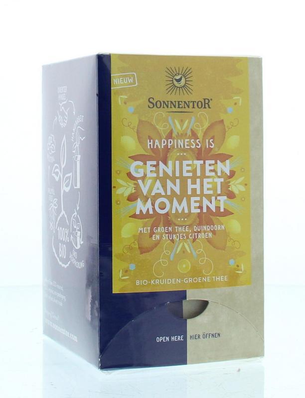 Happiness is genieten van het moment bio