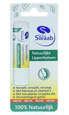SWAAB Lippenbalsem 100% natuurlijk blister