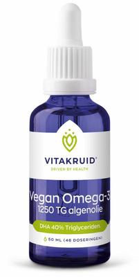 Vitakruid Vitakruid Vegan Omega 3 algenolie 1250 tryglyceriden 500 DHA